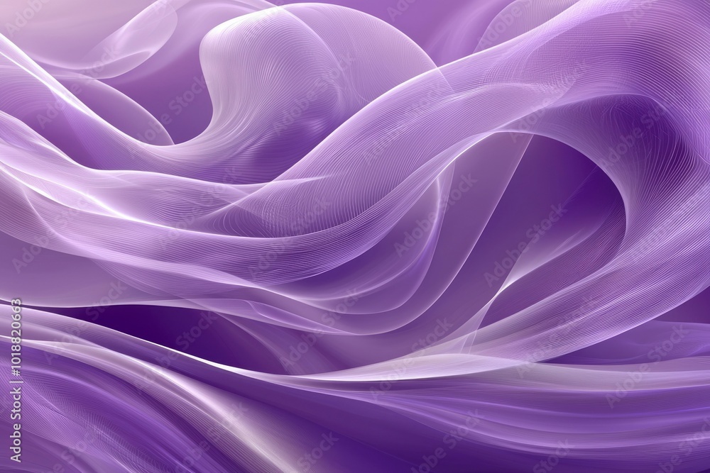 Obraz premium Abstract Purple and White Swirling Lines