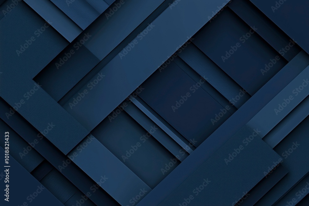 Abstract Geometric Pattern of Intersecting Blue Stripes and Squares Abstract Geometric Pattern of Intersecting Blue Stripes and Squares