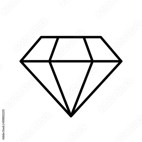 Diamond icon. Diamond icon linear