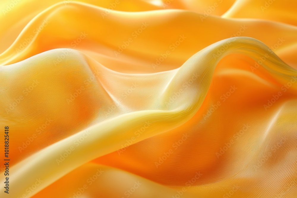 Obraz premium Abstract Golden Fabric with Wrinkles and Texture