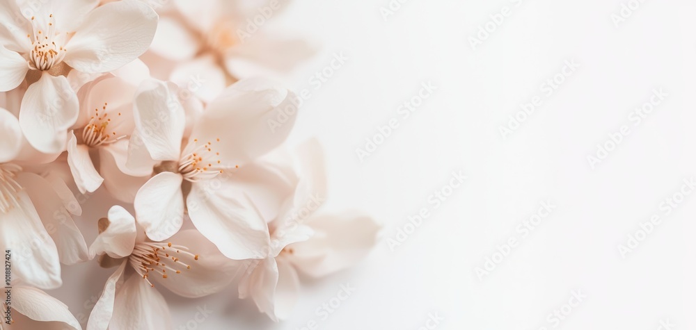 Single-petal wildflowers in muted pastel tones, floating gently on a white canvas, creating a light and airy floral atmosphere Single-petal wildflowers in muted pastel tones, floating gently on a white canvas, creating a light and airy floral atmosphere