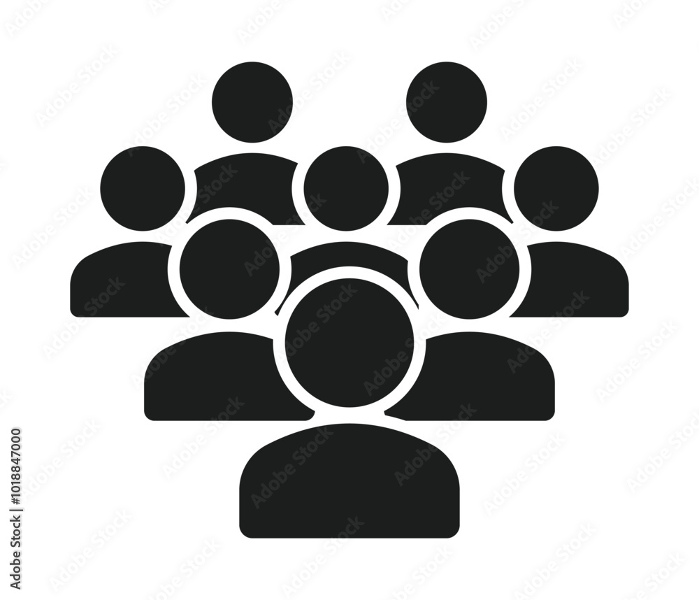 Group of people vector illustration. Group of people icon. Cloud icon Group of people vector illustration. Group of people icon. Cloud icon