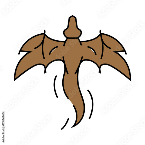 dragon tattoo art vintage line icon vector. dragon tattoo art vintage sign. isolated symbol illustration