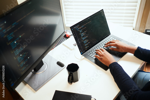 computer engineer working photo