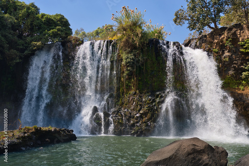 Lilly waterfalls in Madagascar near Ampefy