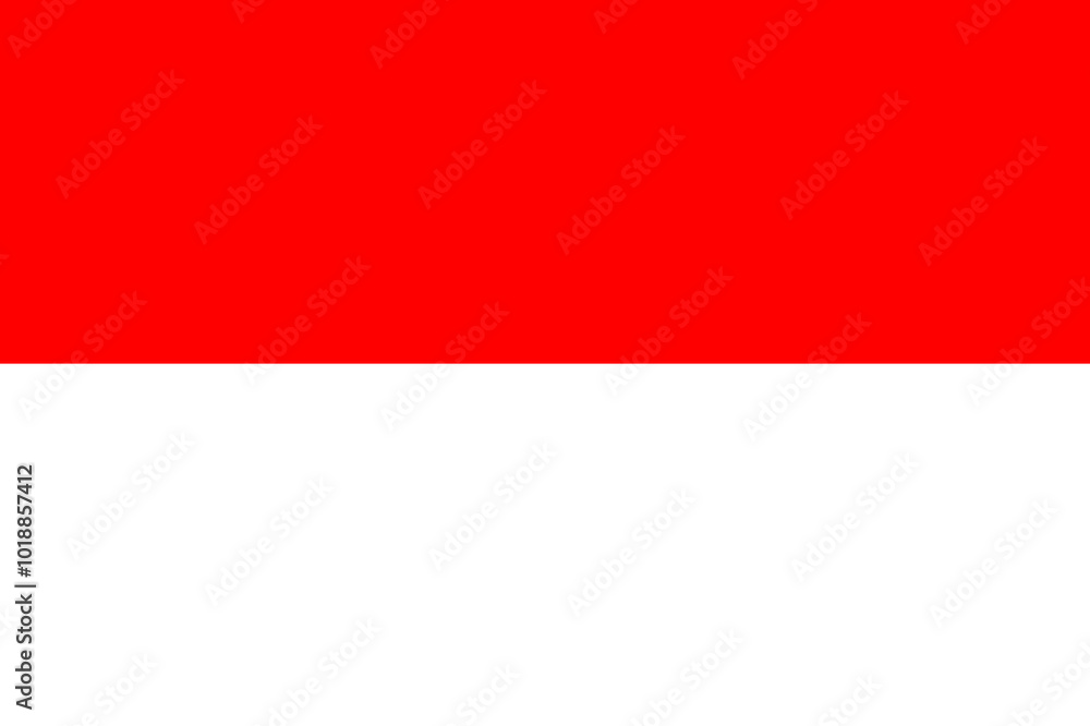Naklejka premium National Flag Republic of Indonesia - vector,