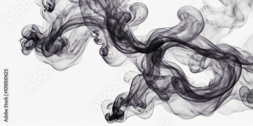 Colorful drop paint swirl isolated on gray background 