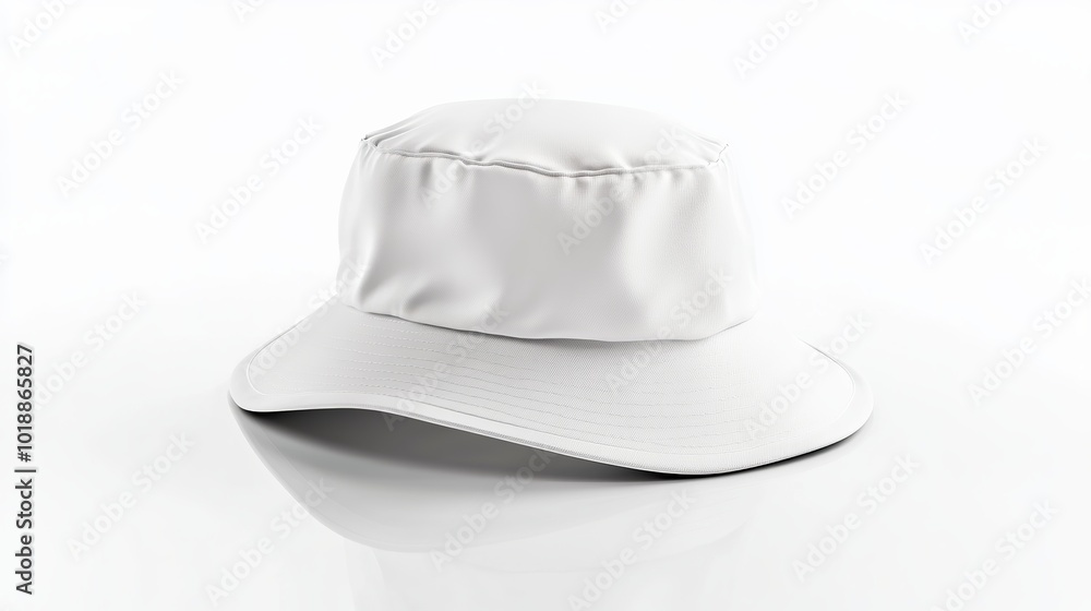 White Bucket Hat Isolated on White Background, Minimalist and Casual Headwear Mockup for Fashion, Streetwear, and Outdoor Sun Protection Design.
White Bucket Hat Isolated on White Background, Minimalist and Casual Headwear Mockup for Fashion, Streetwear, and Outdoor Sun Protection Design.