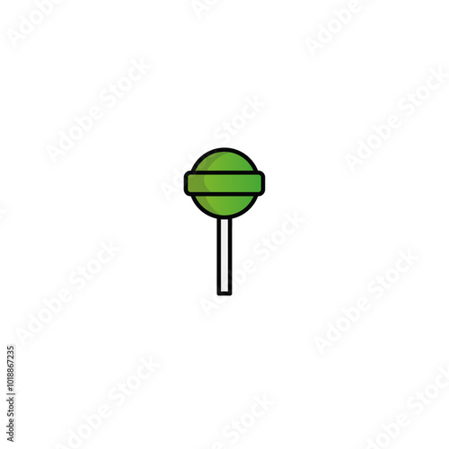Lollipop logo icon flat vector design