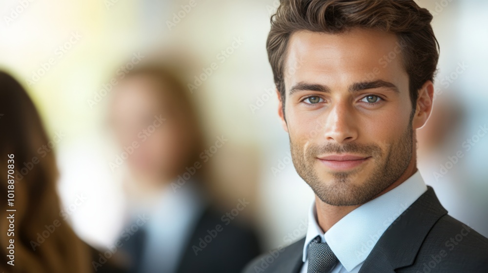 Confident business professional in workplace Confident business professional in workplace