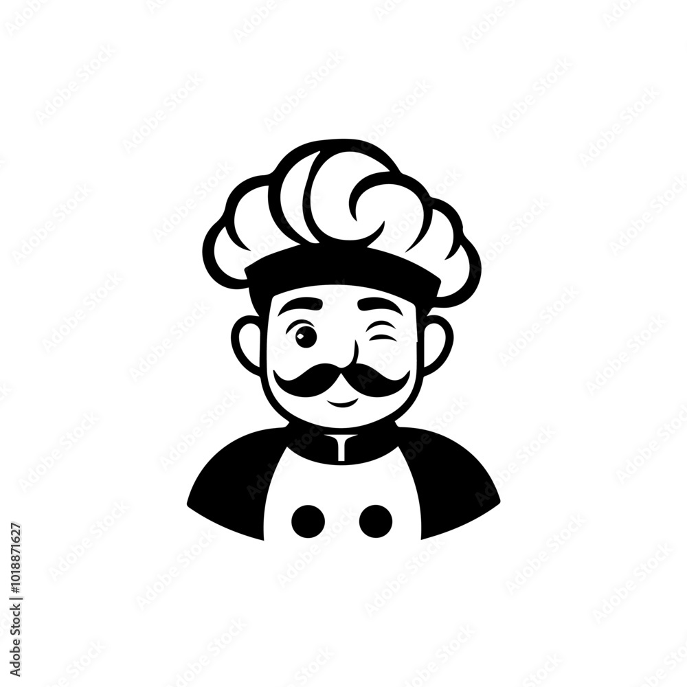 Illustration of a chef on a white background. Illustration of a chef on a white background.