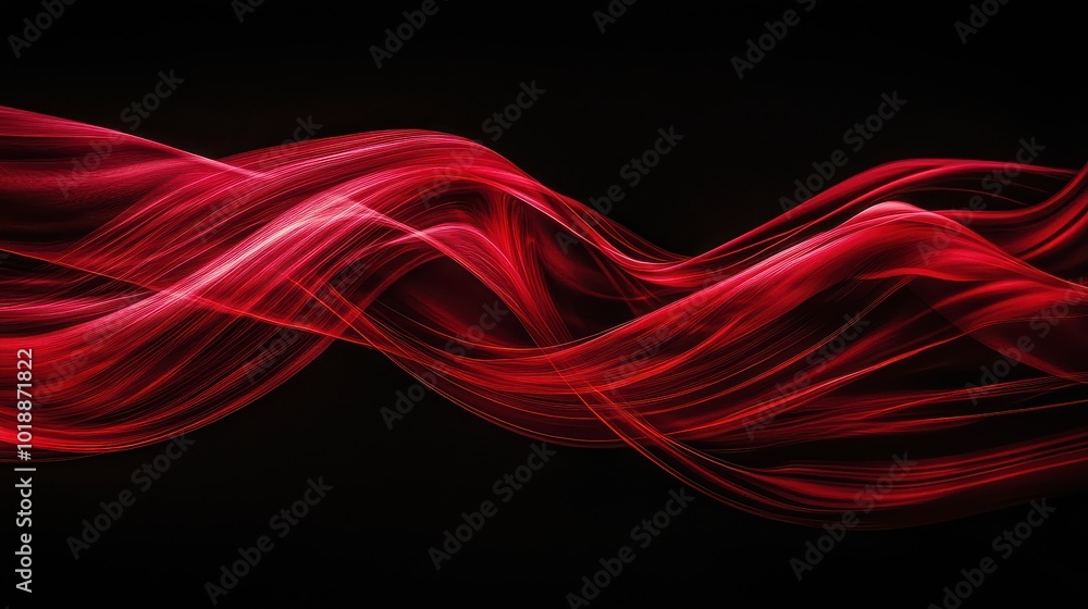 A dynamic abstract image featuring flowing red lines against a black background, creating a sense of fluid movement and energy. A dynamic abstract image featuring flowing red lines against a black background, creating a sense of fluid movement and energy.