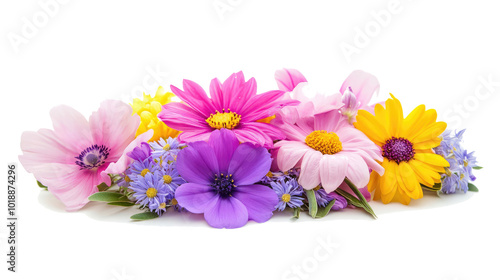 Beautiful Isolated Flower Arrangement Featuring a Variety of Blooms Generative AI