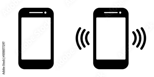 Phone call icon set, Telephone call sign, Contact us icon. Smartphone ringing. Phone sign. Ringing phone simple icon set. Vector illustration