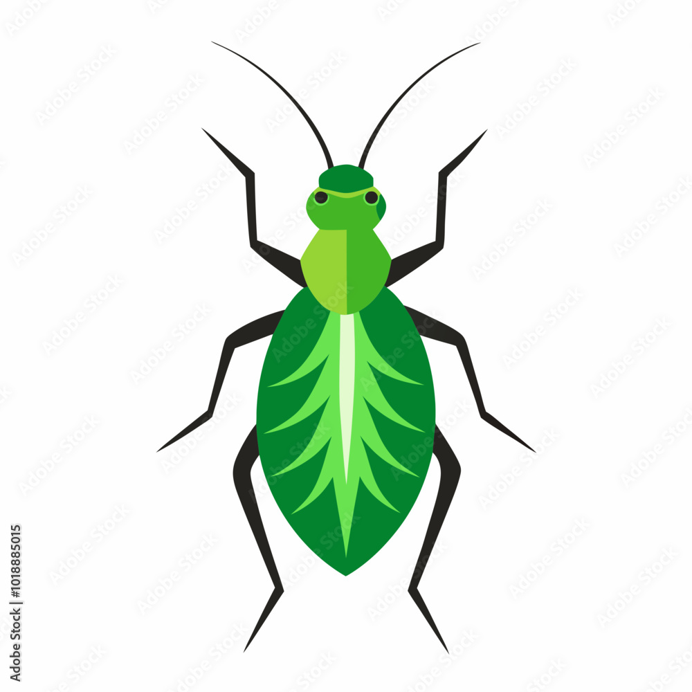 Aphid creative vector design on a white background Aphid creative vector design on a white background