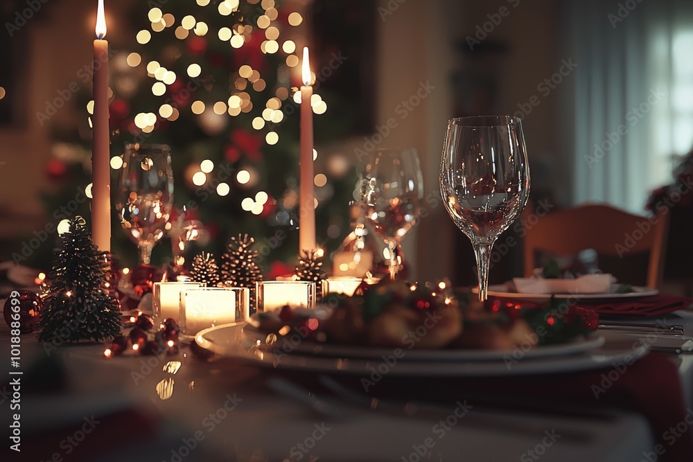 People enjoying Christmas dinner in a multi-ethnic group People enjoying Christmas dinner in a multi-ethnic group