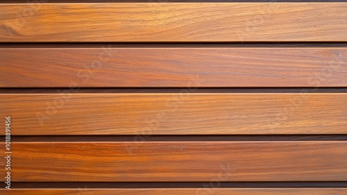 A close-up view of polished wooden planks showcasing rich grain patterns and warm tones, highlighting the natural beauty of handcrafted woodwork in a serene indoor setting