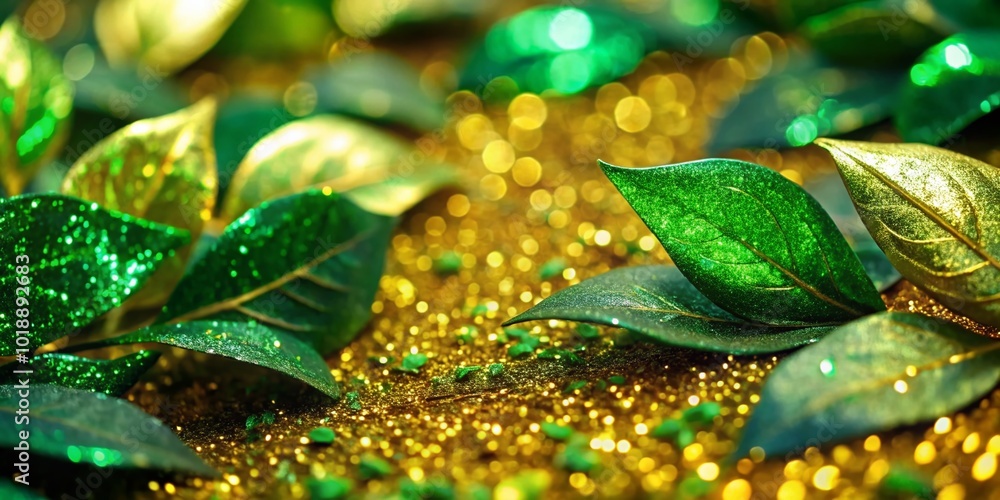 Lush Green and Shimmering Gold Textures Perfect for Nature Themes, Backgrounds, and Designs Lush Green and Shimmering Gold Textures Perfect for Nature Themes, Backgrounds, and Designs