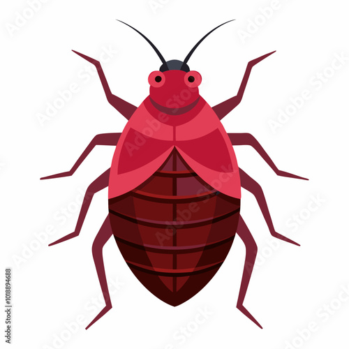 Bed Bug creative vector illustration on a white background