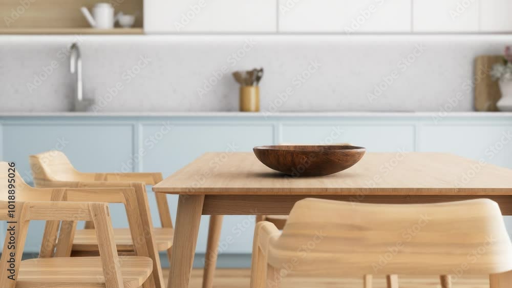 This is a beautifully designed modern minimalist kitchen that incorporates various natural elements This is a beautifully designed modern minimalist kitchen that incorporates various natural elements