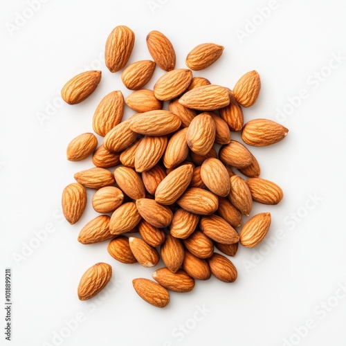 Almonds with White Background Prompts