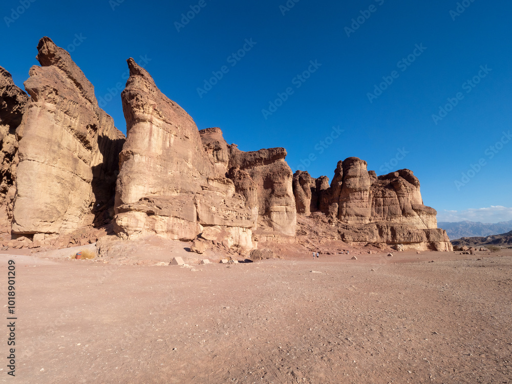 Fototapeta premium Solomon’s Pillars natural formation at Timna Park, Israel