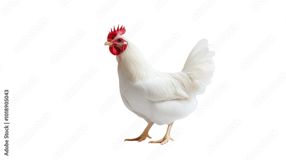 White chicken on a transparent background. White chicken on a transparent background.