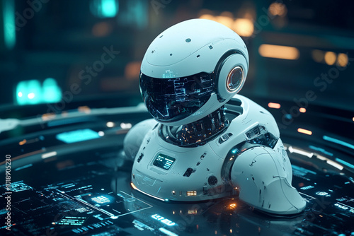 Cybersecurity, online security. Generative AI
