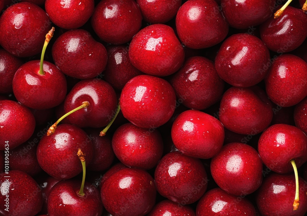 Close-up of Fresh Red Cherries Close-up of Fresh Red Cherries