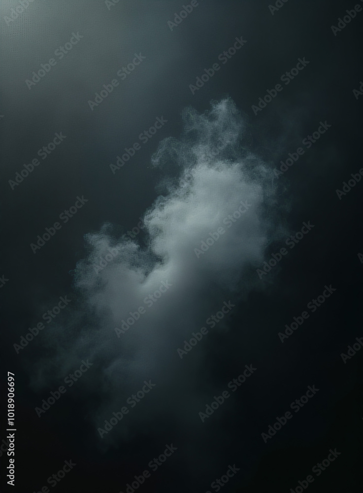 Fototapeta premium A faint white mist floats against a dark, rich backdrop._00001_