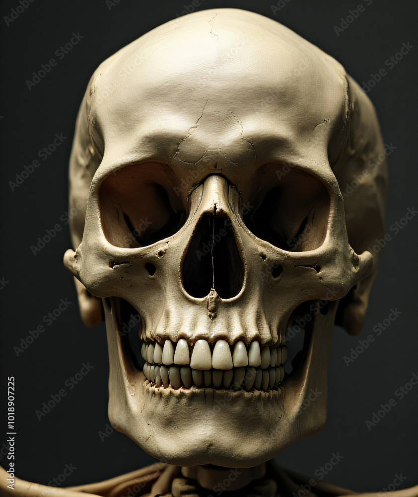 Fototapeta premium A skull's expression seemed to soften into a warm smile._00001_