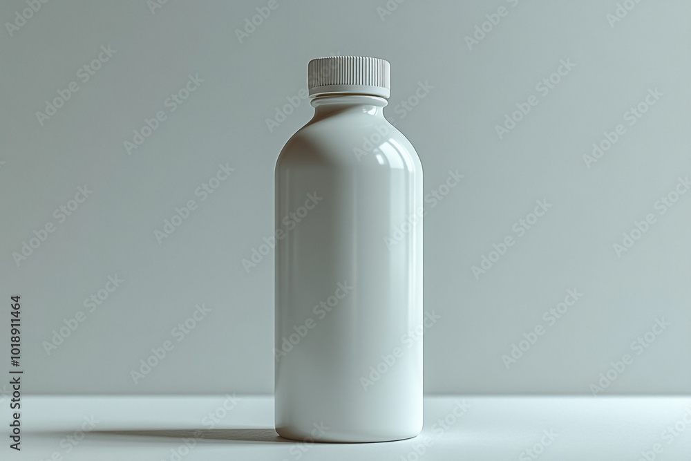white plastic bottle white plastic bottle
