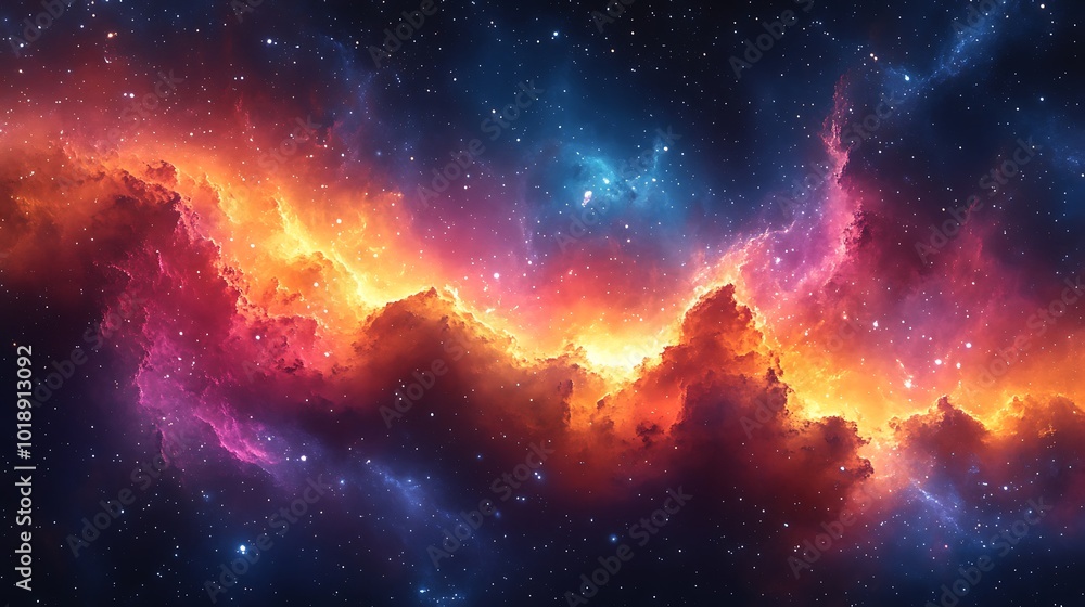 Fototapeta premium fire in the sky