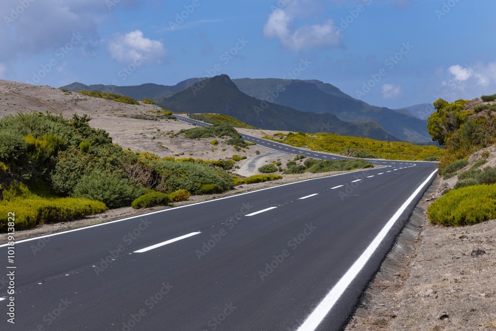 Highway. Road. Rabacal Madeira Portugal. Highlands. Mountains. Highway. Road. Rabacal Madeira Portugal. Highlands. Mountains.