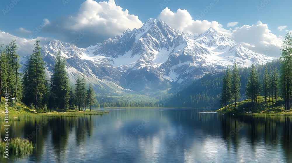 lake and mountains lake and mountains