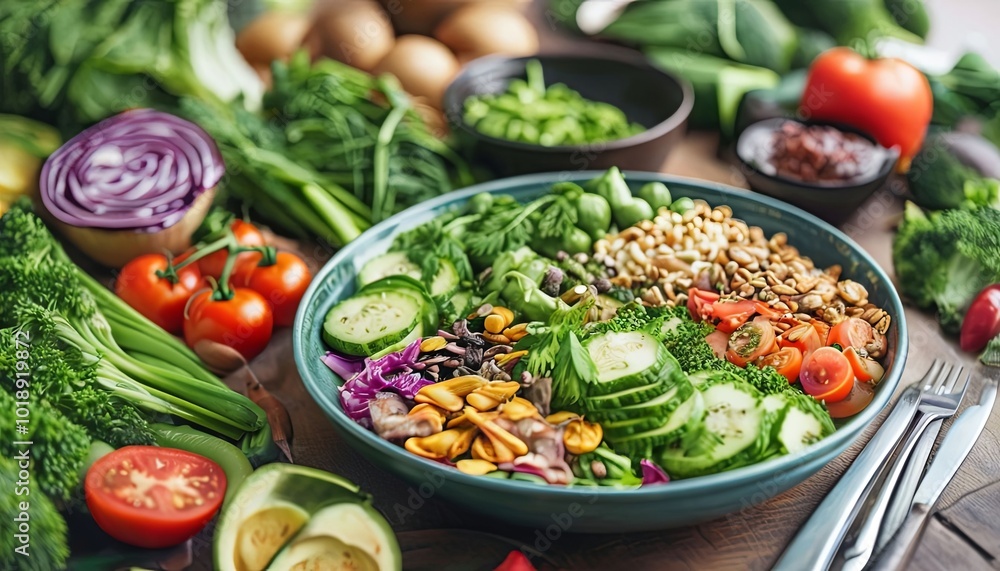 salad with vegetables salad with vegetables