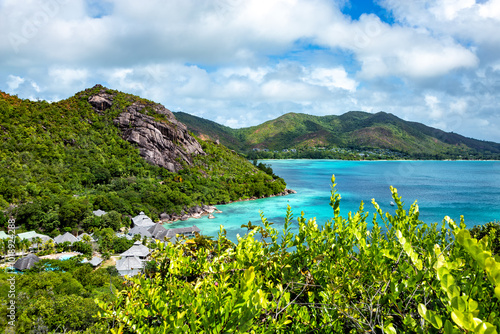 Anse Petite Cour Bay, Island Praslin, Republic of Seychelles, Africa. photo