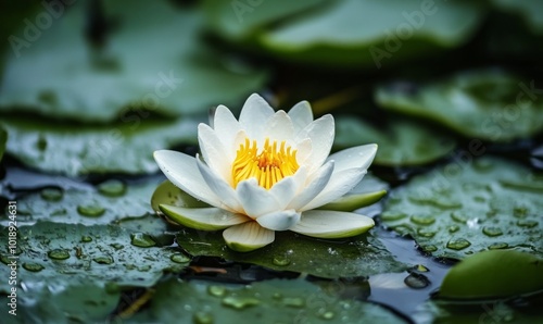 Pond lily flower