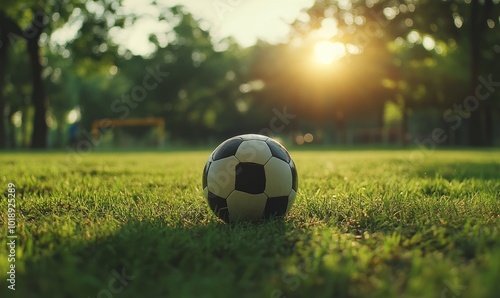 soccer ball on the field