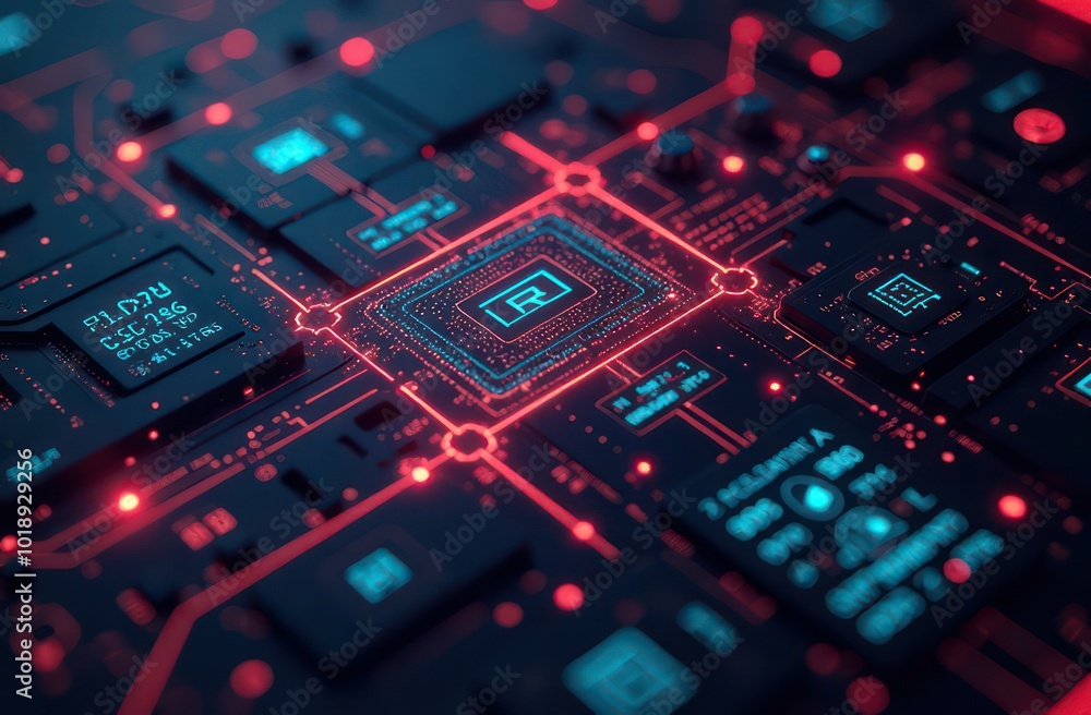 Abstract digital background used for technological processes, neural networks and AI, digital storages, sound and graphic forms, science, education Abstract digital background used for technological processes, neural networks and AI, digital storages, sound and graphic forms, science, education
