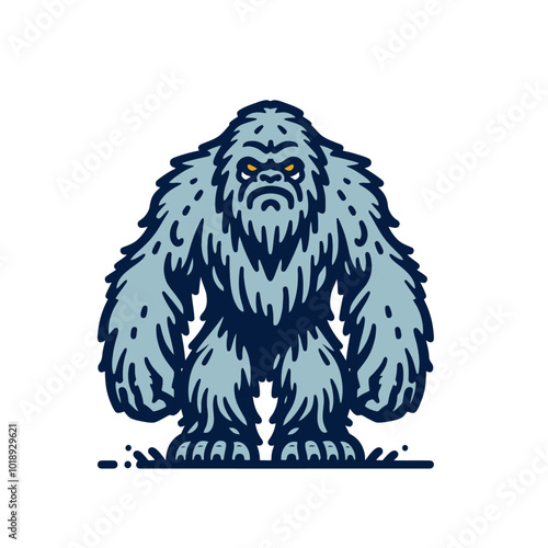 Mysterious beast modern style yeti sports logo mascot	
