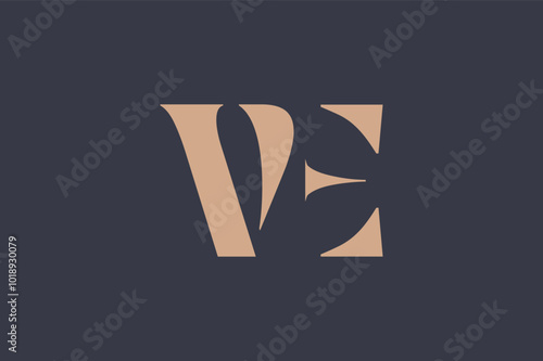 Abstract letter VA logo. This logo icon incorporate with abstract shape in the creative way. Minimalist abstract letter logo.