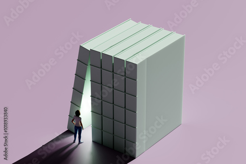 Book reading knowledge concept photo