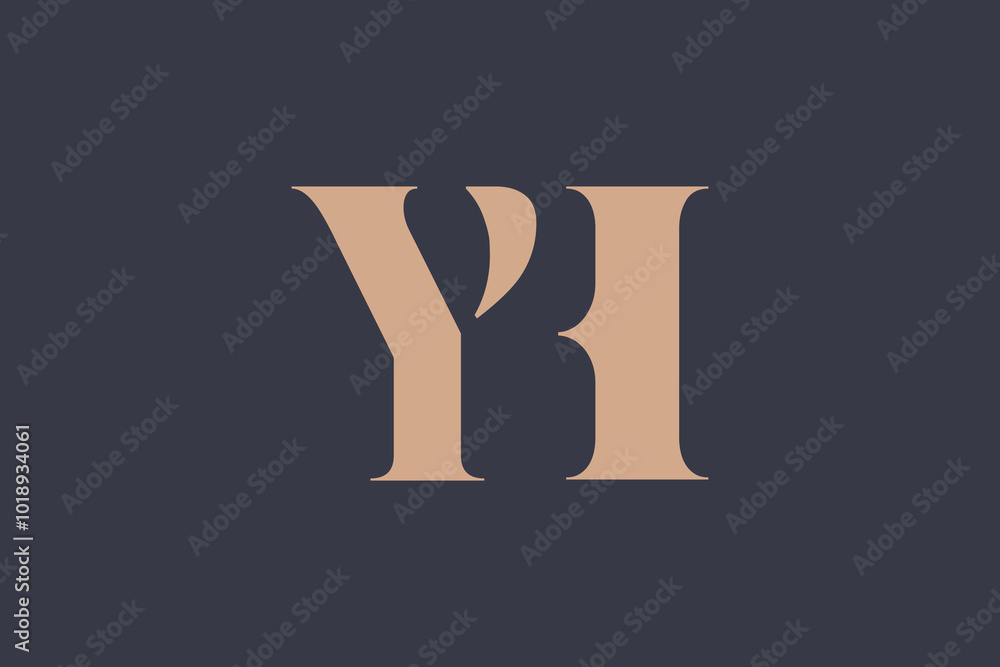 Abstract letter YD logo. This logo icon incorporate with abstract shape in the creative way. Minimalist abstract letter logo. Abstract letter YD logo. This logo icon incorporate with abstract shape in the creative way. Minimalist abstract letter logo.