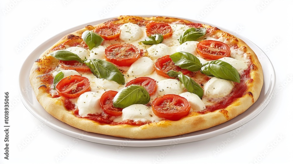 Delicious Margherita Pizza with Fresh Ingredients Delicious Margherita Pizza with Fresh Ingredients