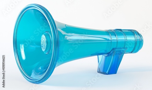 Transparent Blue Megaphone