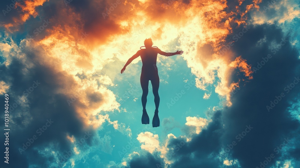 custom made wallpaper toronto digitalHigh Dive Into a Stunning Cloudy Sky