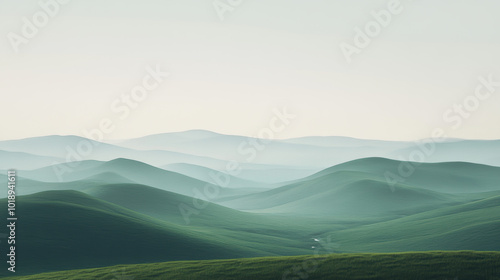 A mountain range with a clear blue sky in the background