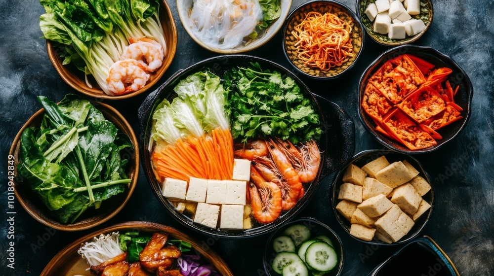 Fresh Ingredients for Healthy Cooking and Meals