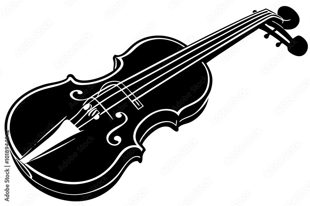 Obraz premium violin isolated on white